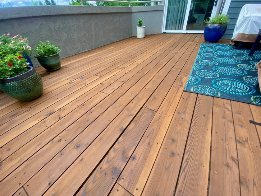 sanded and refinished deck in lafayette colorado