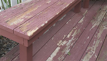 My stained deck is faded or peeling...